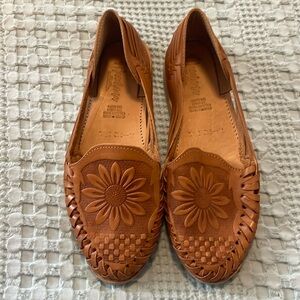 Sunflower huarache sandals